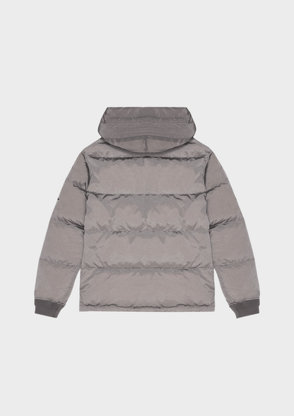 GREY "CLUB" FEATHER COAT