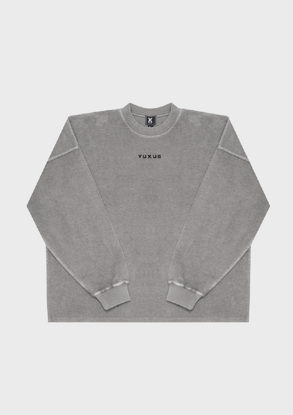 SILVER "CRONOS" REVERSE CREWNECK