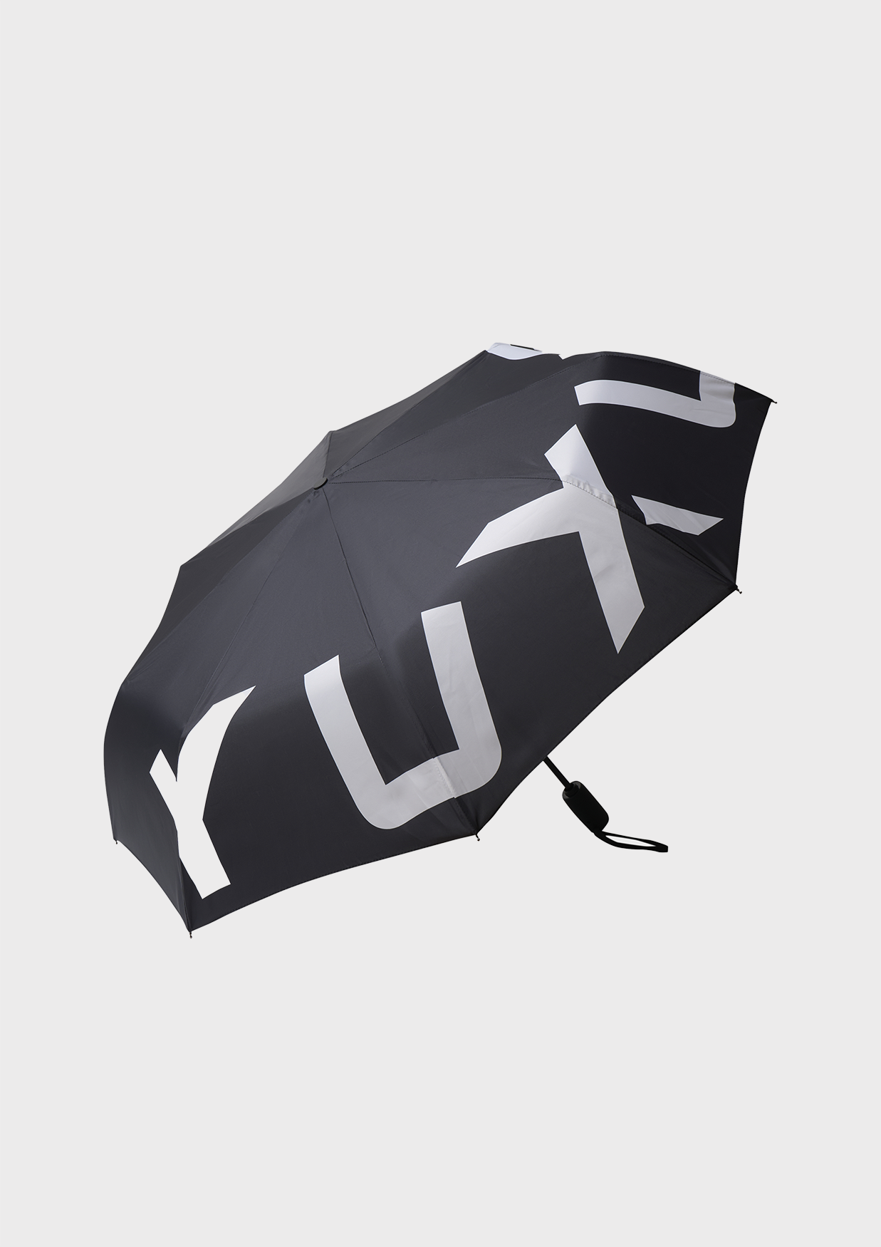 BLACK "GRAYSCALE" UMBRELLA